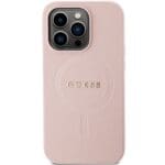 Guess GUHMP14LPSAHMCP Pink Hardcase Saffiano MagSafe Kryt iPhone 14 Pro