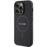 Guess GUHMP14XPSAHMCK Black Hardcase Saffiano MagSafe Kryt iPhone 14 Pro Max