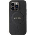Guess GUHMP14XPSAHMCK Black Hardcase Saffiano MagSafe Kryt iPhone 14 Pro Max