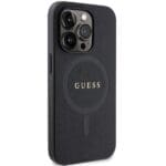 Guess GUHMP14XPSAHMCK Black Hardcase Saffiano MagSafe Kryt iPhone 14 Pro Max