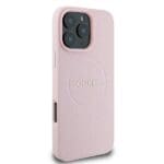 Guess GUHMP15XPGHSMMP Pink Hardcase Grained Ring MagSafe Kryt iPhone 15 Pro Max