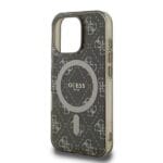 Guess GUHMP16LH4DTEW Brown Hardcase IML 4G Background MagSafe Kryt iPhone 16 Pro