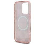 Guess GUHMP16LH4PYEEP Pink Hardcase IML Peony On 4G Background MagSafe Kryt iPhone 16 Pro
