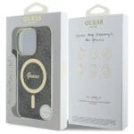 Guess GUHMP16LH4STK Black Hardcase IML 4G MagSafe Kryt iPhone 16 Pro