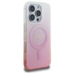 Guess GUHMP16LHGRCELP Pink Hardcase IML Glitter Gradient MagSafe Kryt iPhone 16 Pro
