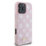Guess GUHMP16LPGPYSP Pink Hardcase Peony Script Logo MagSafe Kryt iPhone 16 Pro