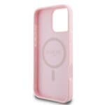 Guess GUHMP16LPGPYSP Pink Hardcase Peony Script Logo MagSafe Kryt iPhone 16 Pro