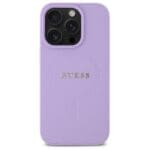 Guess GUHMP16LPSAHMCU Purple Hardcase Saffiano MagSafe Kryt iPhone 16 Pro