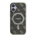 Guess GUHMP16MH4DTEW Brown Hardcase IML 4G Background MagSafe Kryt iPhone 16 Plus