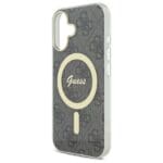Guess GUHMP16MH4STK Black Hardcase IML 4G MagSafe Kryt iPhone 16 Plus