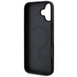 Guess GUHMP16MPSAHMCK Black Hardcase Saffiano Classic Logo MagSafe Kryt iPhone 16 Plus