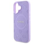 Guess GUHMP16MPSAPSMEU Purple Hardcase Saffiano Peony Classic Logo Kryt iPhone 16 Plus