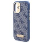 Guess GUHMP16MU4GPRB Blue Hardcase 4G Logo Plate MagSafe Kryt iPhone 16 Plus