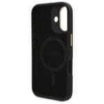 Guess GUHMP16MU4GPRK Black Hardcase 4G Logo Plate MagSafe Kryt iPhone 16 Plus