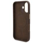 Guess GUHMP16MU4GPRW Brown Hardcase 4G Logo Plate MagSafe Kryt iPhone 16 Plus