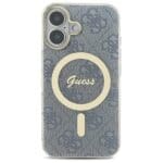 Guess GUHMP16SH4STB Blue Hardcase IML 4G MagSafe Kryt iPhone 16