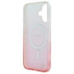 Guess GUHMP16SHGRCELP Pink Hardcase IML Glitter Gradient MagSafe Kryt iPhone 16