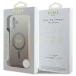 Guess GUHMP16SHGRCELW Brown Hardcase IML Glitter Gradient MagSafe Kryt iPhone 16