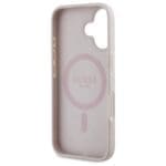 Guess GUHMP16SP4ROPEMCP Pink Hardcase 4G Flowers Print MagSafe Kryt iPhone 16