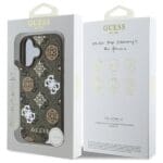Guess GUHMP16SP4RPSW Brown Hardcase 4G Printed Stripes MagSafe Kryt iPhone 16