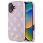 Guess GUHMP16SPGPYSP Pink Hardcase Peony Script MagSafe Kryt iPhone 16