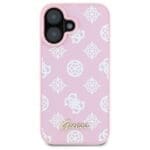 Guess GUHMP16SPGPYSP Pink Hardcase Peony Script MagSafe Kryt iPhone 16
