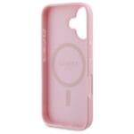 Guess GUHMP16SPGPYSP Pink Hardcase Peony Script MagSafe Kryt iPhone 16