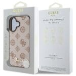 Guess GUHMP16SPGPYSW Brown Hardcase Peony Script MagSafe Kryt iPhone 16