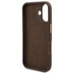 Guess GUHMP16SU4GPRW Brown Hardcase 4G Logo Plate MagSafe Kryt iPhone 16