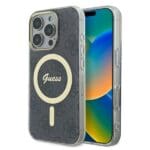 Guess GUHMP16XH4STK Black Hardcase IML 4G MagSafe Kryt iPhone 16 Pro Max