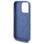 Guess GUHMP16XP4ROPEMCB Blue Hardcase 4G Flowers Print MagSafe Kryt iPhone 16 Pro Max