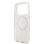 Guess IML Flowers Allover Strap MagSafe White Kryt iPhone 17 Pro