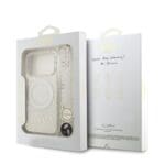 Guess IML Flowers Allover Strap MagSafe White Kryt iPhone 17 Pro