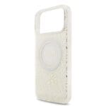Guess IML Flowers Allover Strap MagSafe White Kryt iPhone 17 Pro Max