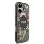Guess IML Flowers Strap MagSafe Black Kryt iPhone 17