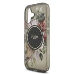 Guess IML Flowers Strap MagSafe Black Kryt iPhone 17