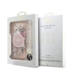 Guess IML Flowers Strap MagSafe Pink Kryt iPhone 17