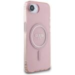 Guess IML Glitter Circle MagSafe Pink Kryt iPhone 16e