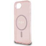 Guess IML Glitter Circle MagSafe Pink Kryt iPhone 16e