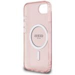 Guess IML Glitter Circle MagSafe Pink Kryt iPhone 16e