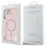 Guess IML Glitter Circle MagSafe Pink Kryt iPhone 16e