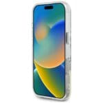 Guess IML Metal Colored Circle Classic Logo MagSafe Black Kryt iPhone 16 Pro