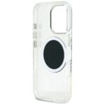 Guess IML Metal Colored Circle Classic Logo MagSafe Black Kryt iPhone 16 Pro