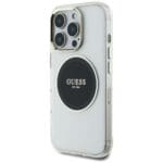 Guess IML Metal Colored Circle Classic Logo MagSafe Black Kryt iPhone 16 Pro Max