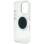 Guess IML Metal Colored Circle Classic Logo MagSafe Black Kryt iPhone 16 Pro Max