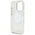 Guess IML Metal Colored Circle Classic Logo MagSafe White Kryt iPhone 16 Pro Max