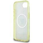 Guess IML Metal Glitter 4G Circle Triangle MagSafe Brown Kryt iPhone 16e