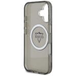 Guess IML Metal Mountain Logo MagSafe Black Kryt iPhone 16