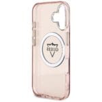 Guess IML Metal Mountain Logo MagSafe Pink Kryt iPhone 16