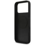 Guess Leather 4G Triangle Strass MagSafe Black Kryt iPhone 17 Pro Max